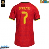 Belgia Kevin De Bruyne #7 Hjemmedrakt Dame EM 2024 Kortermet